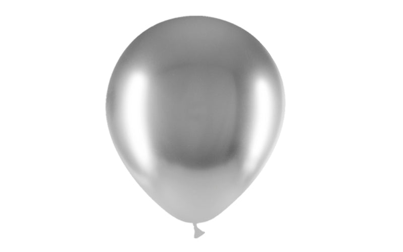 50st Silver Chrome Ballonger 12" / 30cm