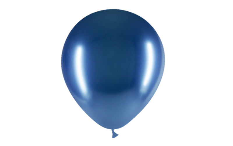 50st Blå Chrome Ballonger 12"/30cm