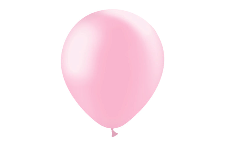 100st LjusRosa Metallic Ballonger 12"/30cm