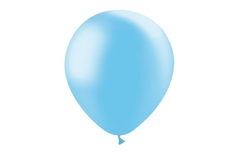 100st LjusBlå Metallic Ballonger 12"/30cm