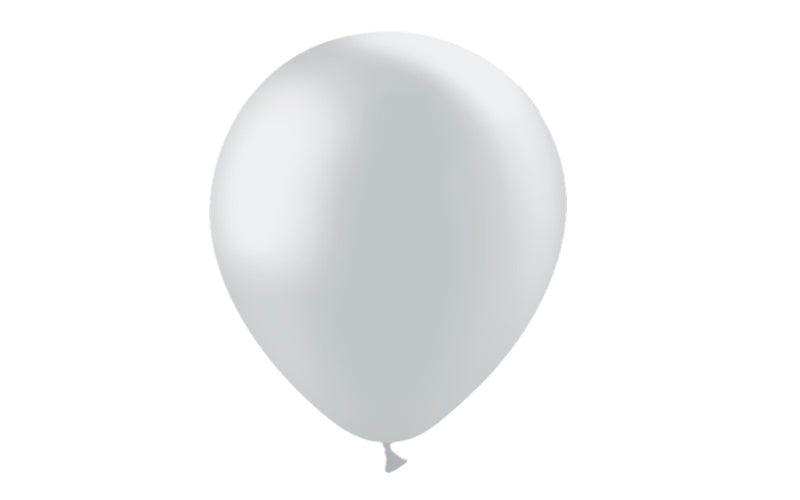 100st Silver Metallic Ballonger 12" / 30cm