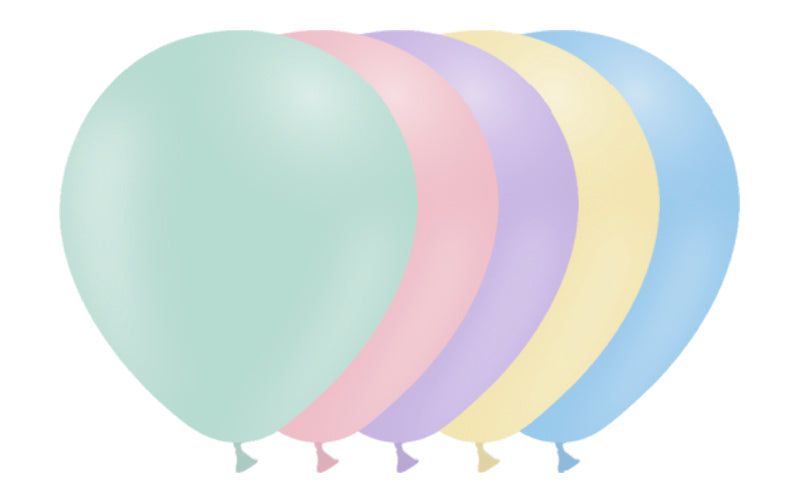 100st Blandade Pastell Ballonger 12" / 30cm