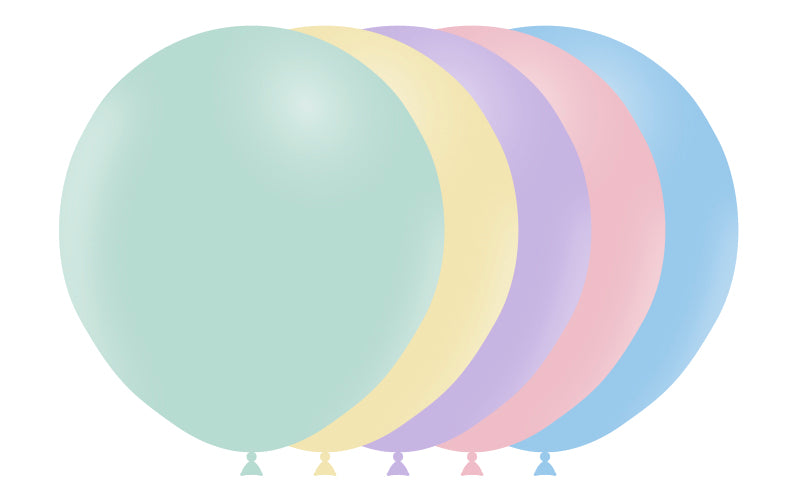 25st Blandade Pastell Ballonger 18" / 45cm