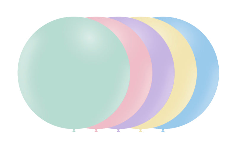 10st Blandade Pastell Ballonger 2ft / 60cm