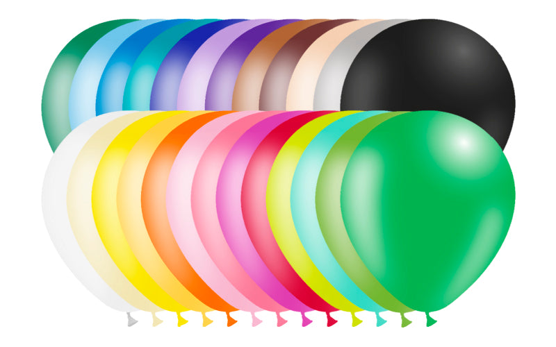 100st Blandade Standard Ballonger 5" / 14cm