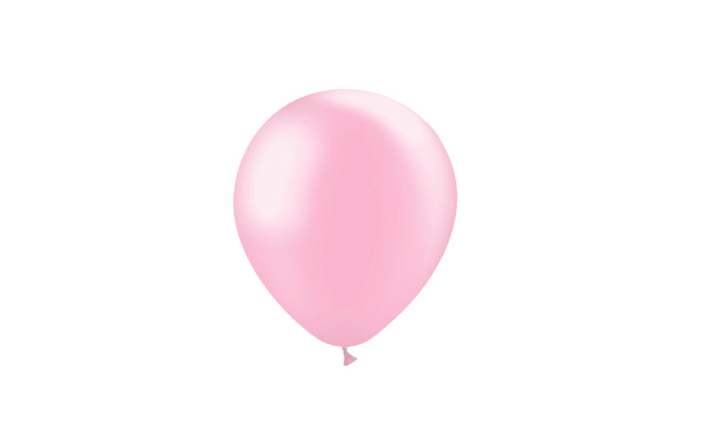 100st LjusRosa Metallic Ballonger 5" / 14cm