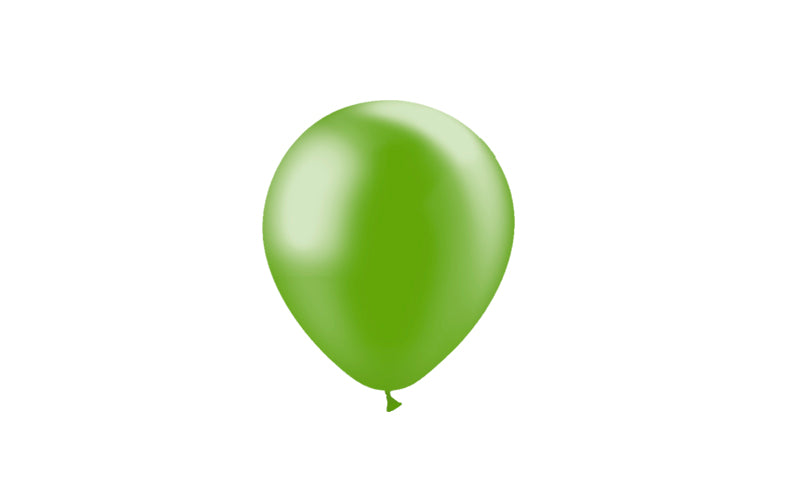 100st Grön Metallic Ballonger 5" / 14cm