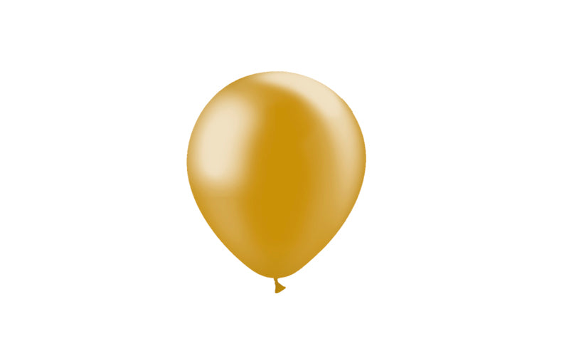 100st Guld Metallic Ballonger 5" / 14cm
