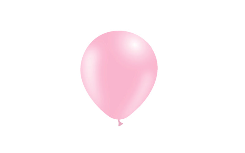 100st LjusRosa Ballonger 5" / 14cm
