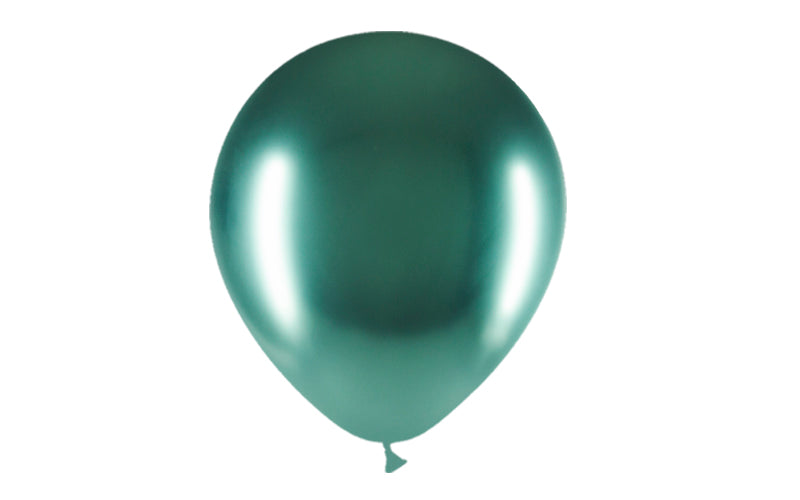 50st Gröna Chrome Ballonger 12"/30cm