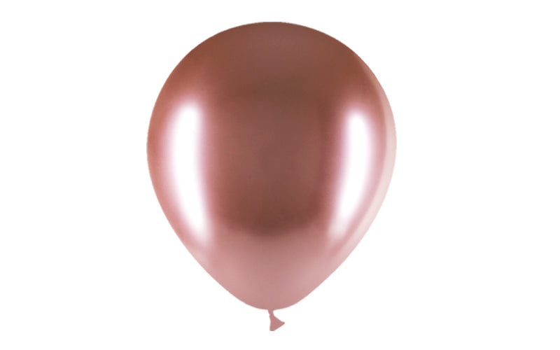 50st RoseGuld Chrome Ballonger 12"/30cm