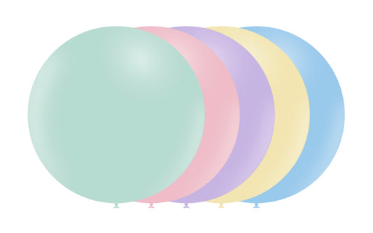 10st Blandade Pastell Ballonger 2ft / 60cm
