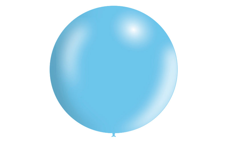2st LjusBlå Metallic Ballonger 3ft / 90cm