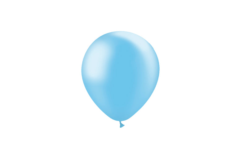 100st LjusBlå Metallic Ballonger 5" / 14cm
